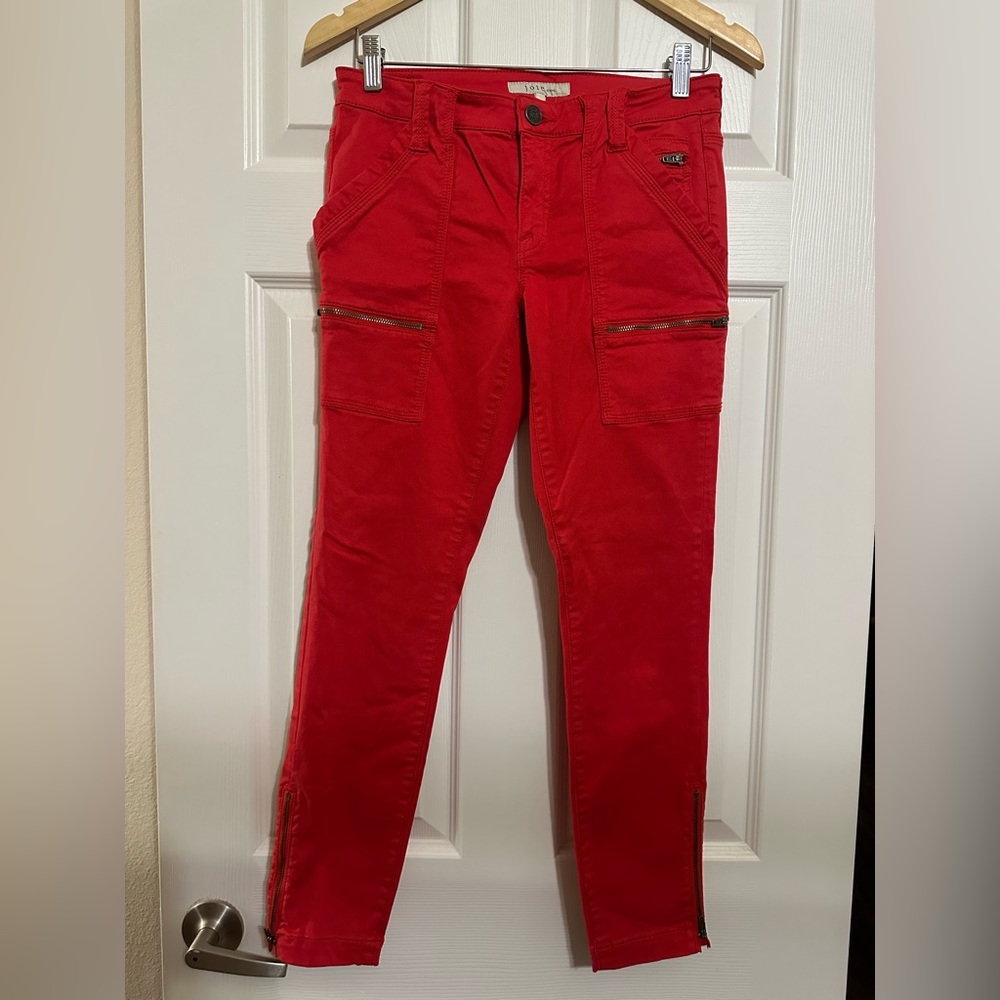 Joie Red cargo pants